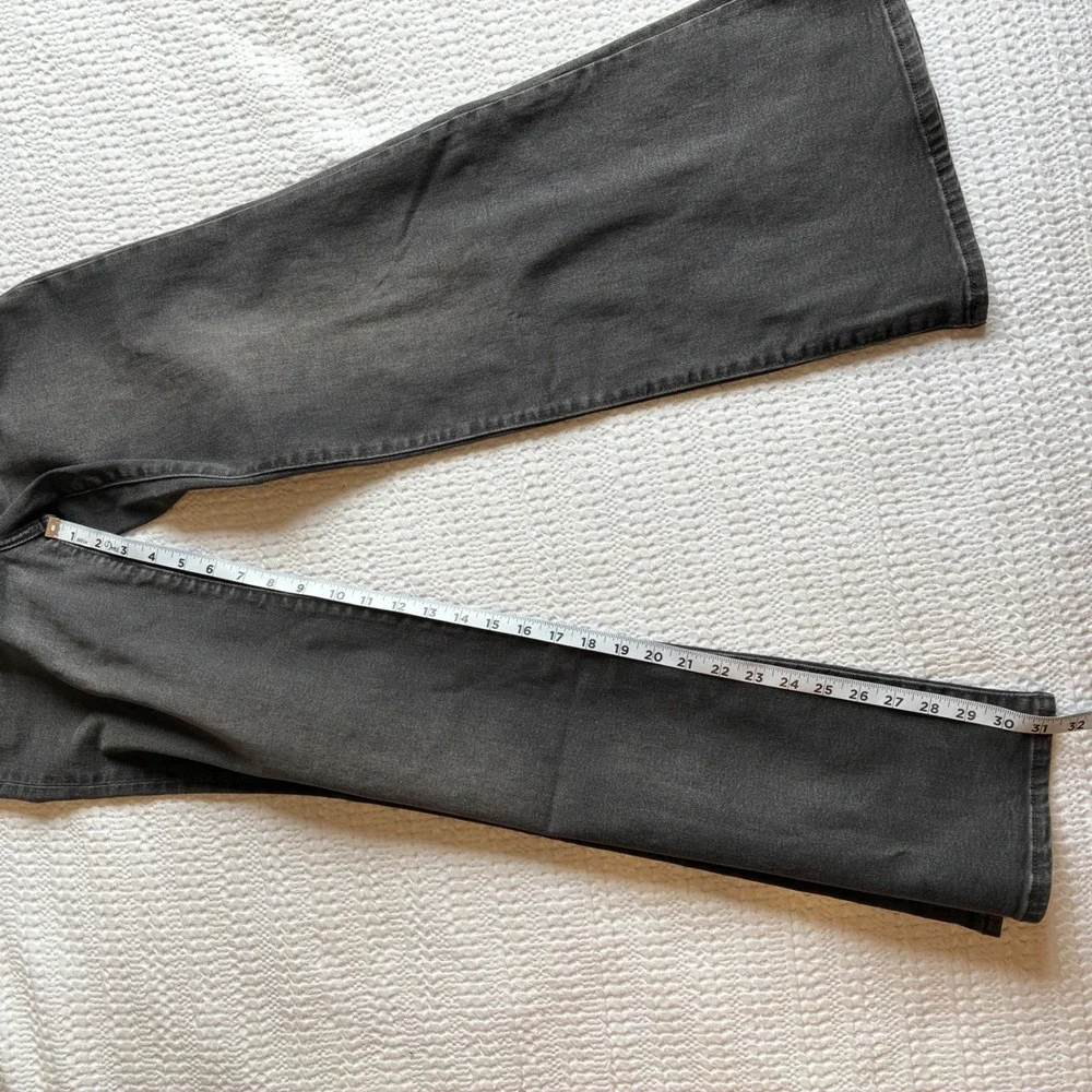 NWT Levi Ribcage Bell Women 26 Dark Gray High Waisted Flare Festival Boho Casual - Picture 15 of 16